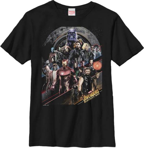 Fifth Sun Boys' Marvel Avengers Infinity Wars Poster Graphic Tee