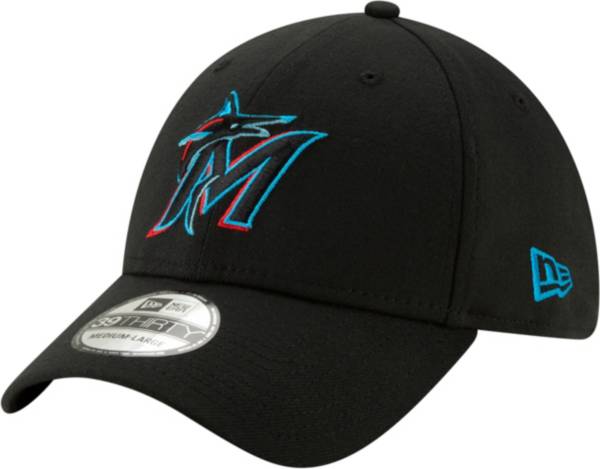 New Era Men's Miami Marlins 39Thirty Stretch Fit Hat