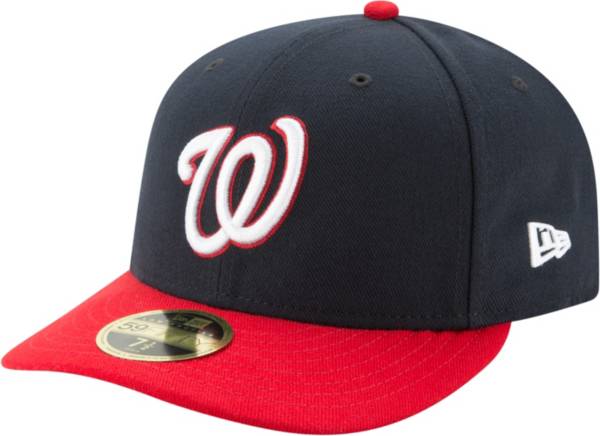 New Era Men's Washington Nationals 59Fifty Alternate Navy Low Crown Fitted Hat