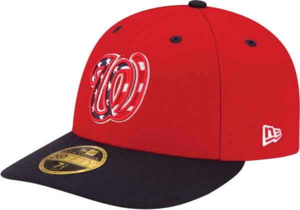 New Era Men's Washington Nationals 59Fifty Alternate Red Low Crown Fitted Hat