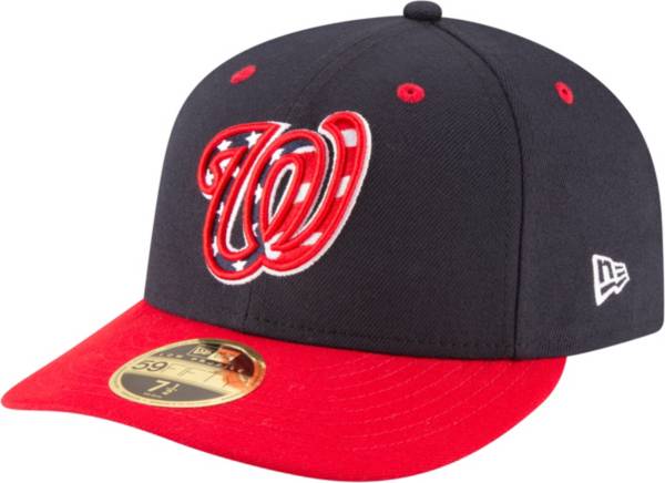 New Era Men's Washington Nationals 59Fifty Alternate Red Low Crown Fitted Hat