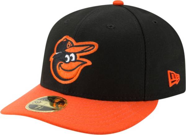 New Era Men's Baltimore Orioles 59Fifty Road Black Low Crown Fitted Hat