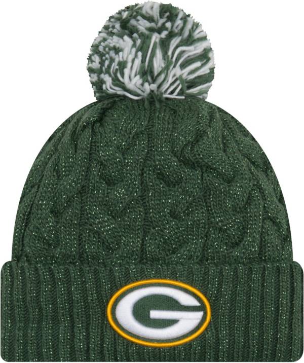New Era Women's Green Bay Packers Cozy Cable Green Pom Knit product image