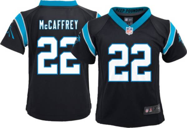 Nike Boys' Carolina Panthers Christian McCaffrey #22 Black Game Jersey product image
