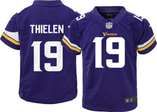 Nike Boys' Minnesota Vikings Adam Thielen #19 Purple Game Jersey