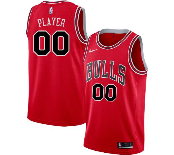 Nike Men's Full Roster Chicago Bulls Red Dri-FIT Swingman Jersey