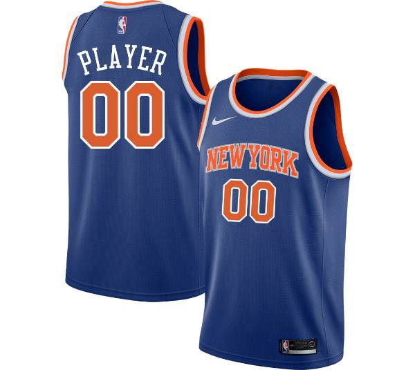 Nike Men's Full Roster New York Knicks Royal Dri-FIT Swingman Jersey