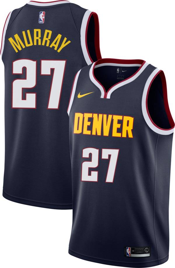 Nike Men's Denver Nuggets Jamal Murray #27 Navy Dri-FIT Swingman Jersey