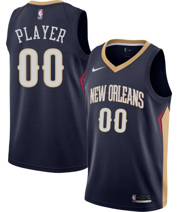 Nike Men's Full Roster New Orleans Pelicans Navy Dri-FIT Swingman Jersey