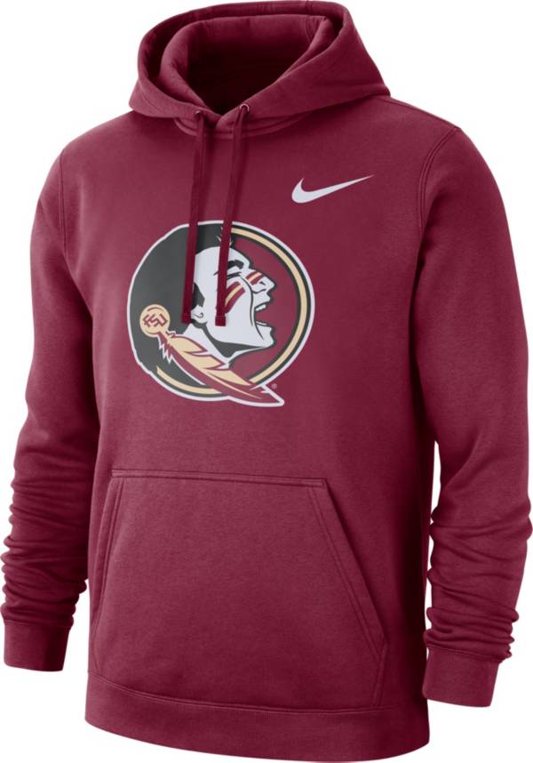 Nike Men's Florida State Seminoles Garnet Club Fleece Pullover Hoodie product image