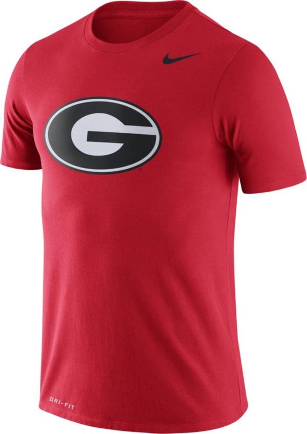 Nike Men's Georgia Bulldogs Red Logo Dry Legend T-Shirt