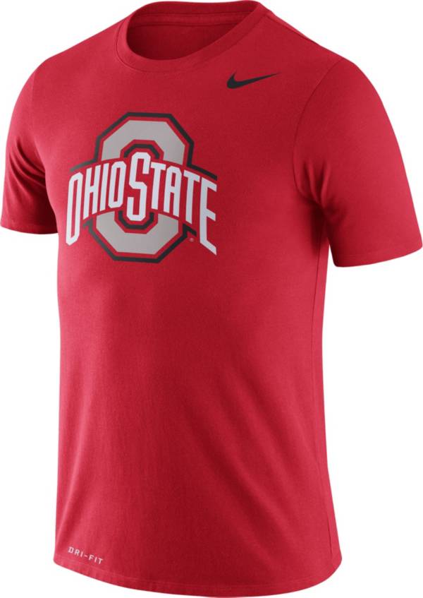 Nike Men's Ohio State Buckeyes Scarlet Logo Dry Legend T-Shirt