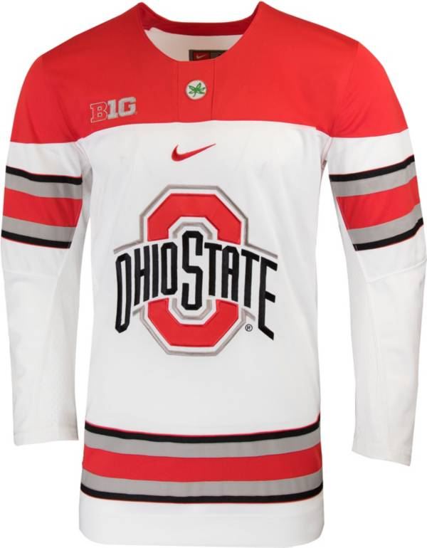 Nike Men's Ohio State Buckeyes Replica Hockey White Jersey