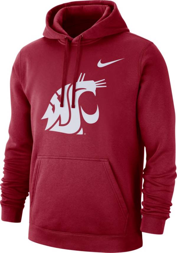 Nike Men's Washington State Cougars Crimson Club Fleece Pullover Hoodie