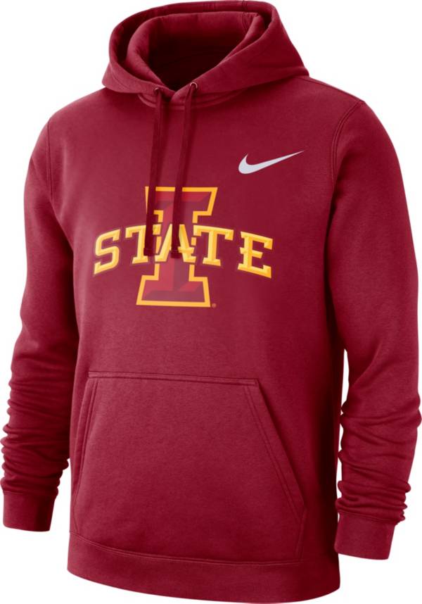 Nike Men's Iowa State Cyclones Cardinal Club Fleece Pullover Hoodie product image