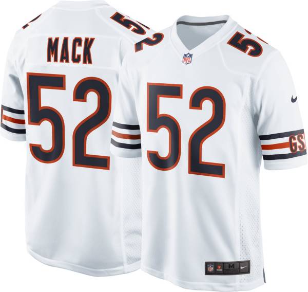 Nike Men's Chicago Bears Khalil Mack #52 White Game Jersey