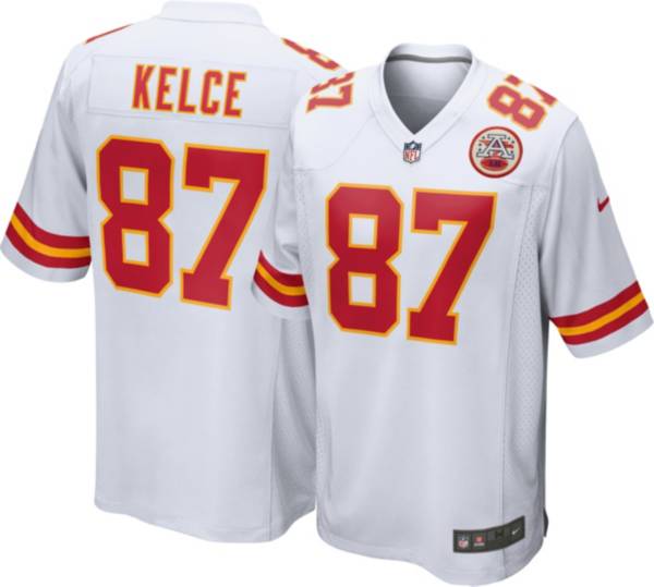 Nike Men's Kansas City Chiefs Travis Kelce #87 White Game Jersey