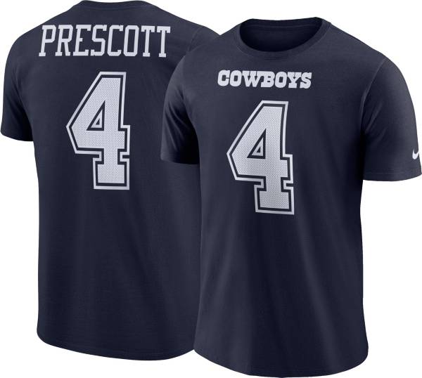 Nike Men's Dallas Cowboys Dak Prescott #4 Pride Navy T-Shirt