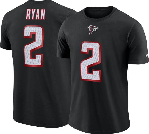 Nike Men's Atlanta Falcons Matt Ryan #2 Pride Logo Black T-Shirt