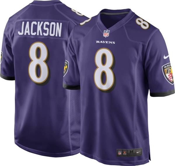 NEW Lamar Jackson #8 Baltimore Ravens Stitched Jersey Mens Large WITH TAGS 