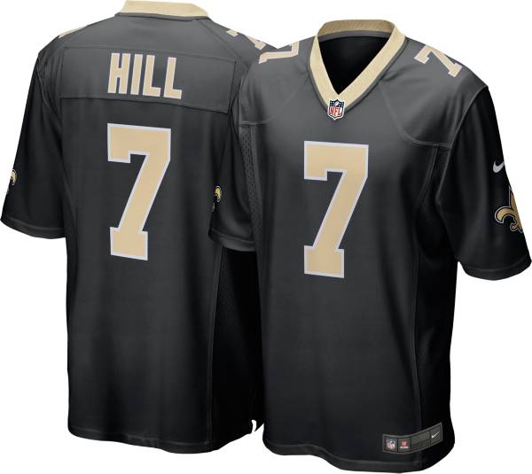 Nike Men's New Orleans Saints Taysom Hill #7 Black Game Jersey