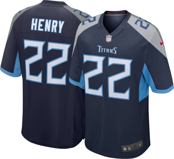 Nike Men's Tennessee Titans Derrick Henry #22 Navy Game Jersey