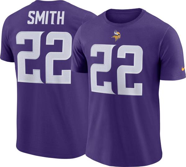 Nike Men's Minnesota Vikings Harrison Smith #22 Pride Logo Purple T-Shirt