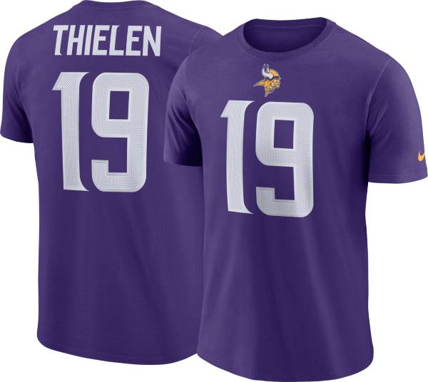 Nike Men's Minnesota Vikings Adam Thielen #19 Pride Logo Purple T-Shirt