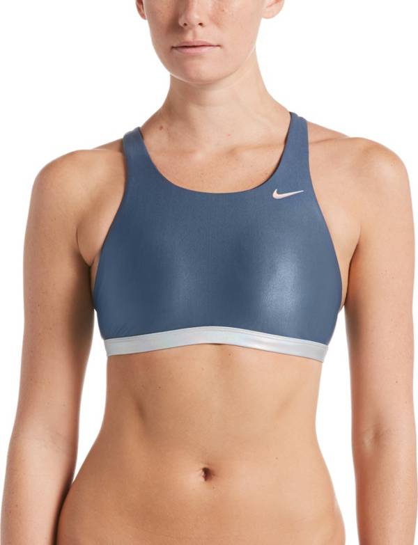 Nike Women's Flash Bonded Fastback Bikini Top