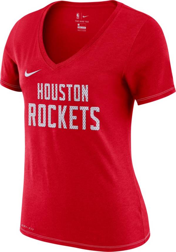 Nike Women's Houston Rockets Dri-FIT V-Neck T-Shirt