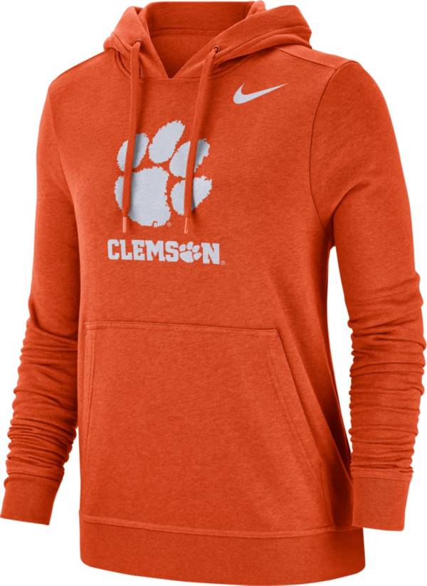 Nike Women's Clemson Tigers Orange Club Fleece Pullover Hoodie product image