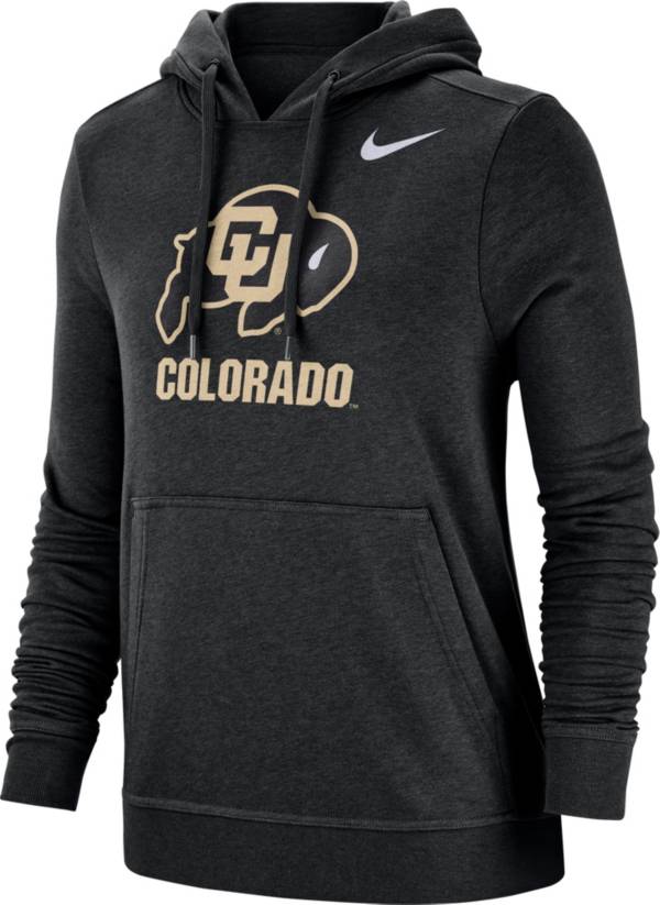 Nike Women's Colorado Buffaloes Club Fleece Pullover Black Hoodie