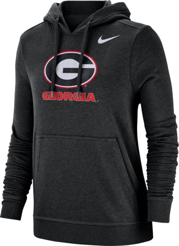 Nike Women's Georgia Bulldogs Club Fleece Pullover Black Hoodie