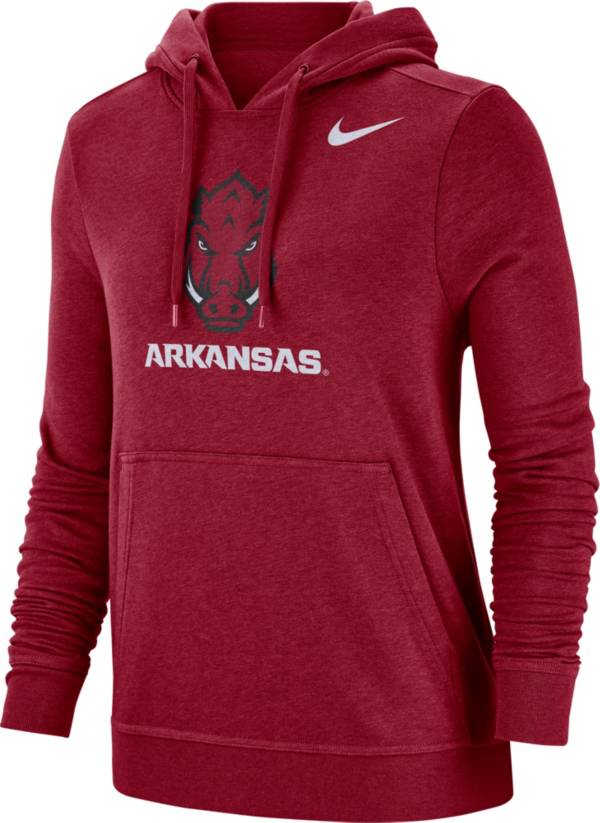 Nike Women's Arkansas Razorbacks Cardinal Club Fleece Pullover Hoodie product image