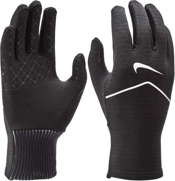 nike skeleton sphere running gloves black