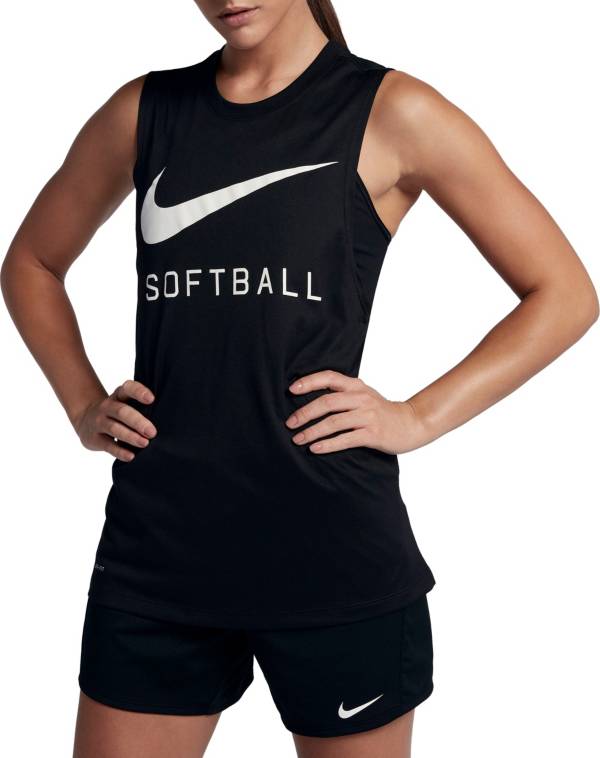 Nike Women's Swoosh Softball Muscle Tank Top