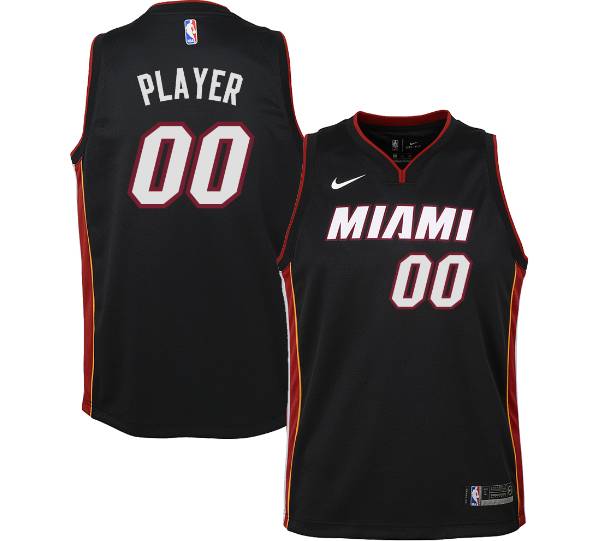 Nike Youth Full Roster Miami Heat Black Dri-FIT Swingman Jersey