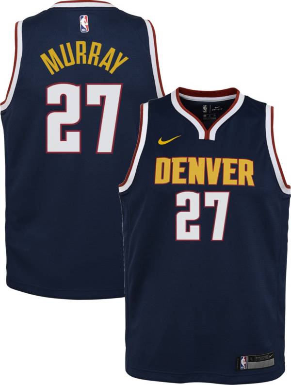 Nike Youth Denver Nuggets Jamal Murray #27 Navy Dri-FIT Swingman Jersey