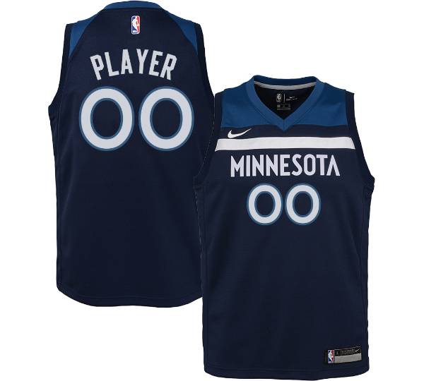 Nike Youth Full Roster Minnesota Timberwolves Navy Dri-FIT Swingman Jersey