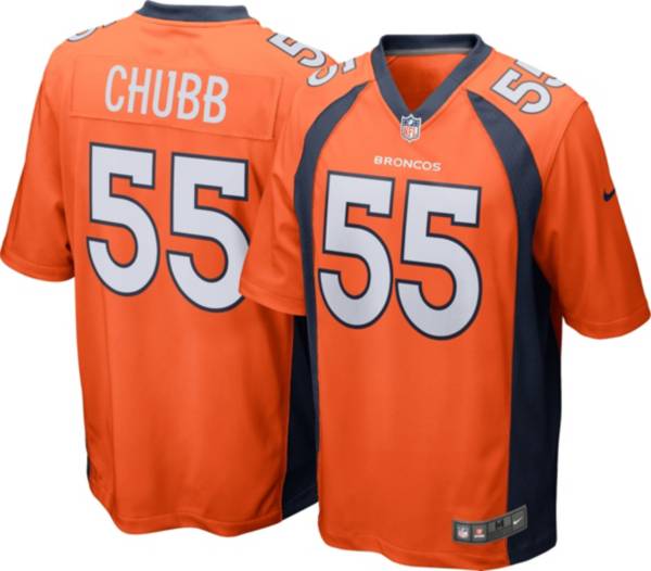 Nike Youth Denver Broncos Bradley Chubb #55 Orange Game Jersey