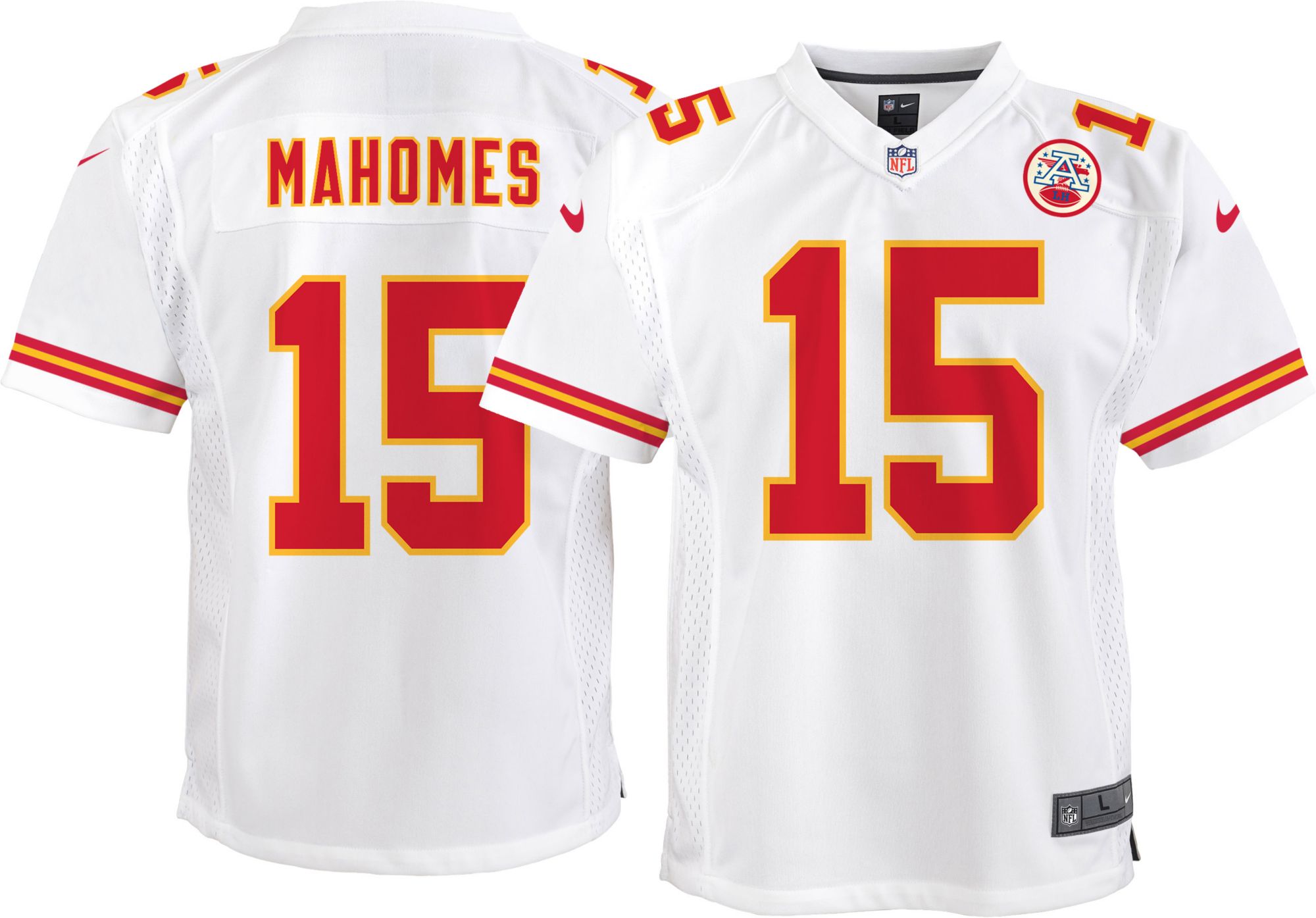 Nike Chiefs 15 Patrick Mahomes Red Super Bowl LIV Vapor Untouchable C Pacth  Limited Men Jersey