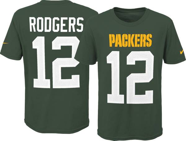 Nike Youth Green Bay Packers Aaron Rodgers #12 Pride Green Player T-Shirt