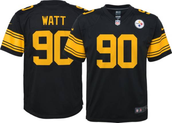 Nike Youth Pittsburgh Steelers T.J. Watt #90 Black Game Jersey