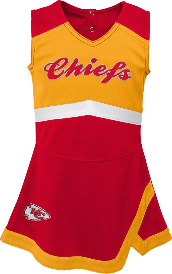 NFL Team Apparel Toddler Kansas City Chiefs Cheer Jumper Dress