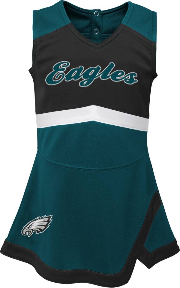 NFL Team Apparel Toddler Philadelphia Eagles Cheer Jumper Dress