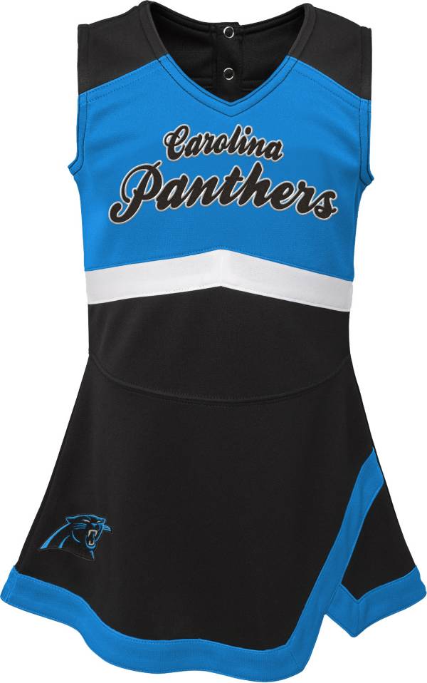 NFL Team Apparel Toddler Carolina Panthers Cheer Jumper Dress