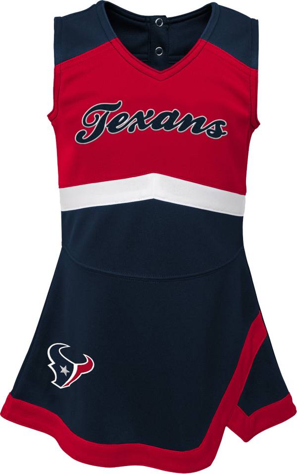 NFL Team Apparel Toddler Houston Texans Cheer Jumper Dress