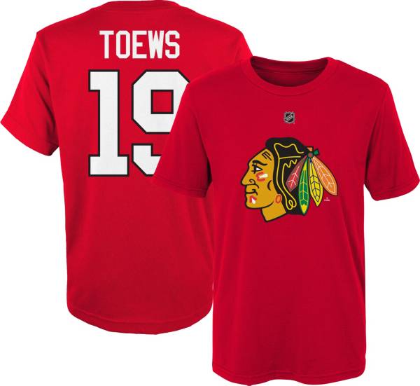 NHL Youth Chicago Blackhawks Jonathan Toews #19 Red Player T-Shirt product image