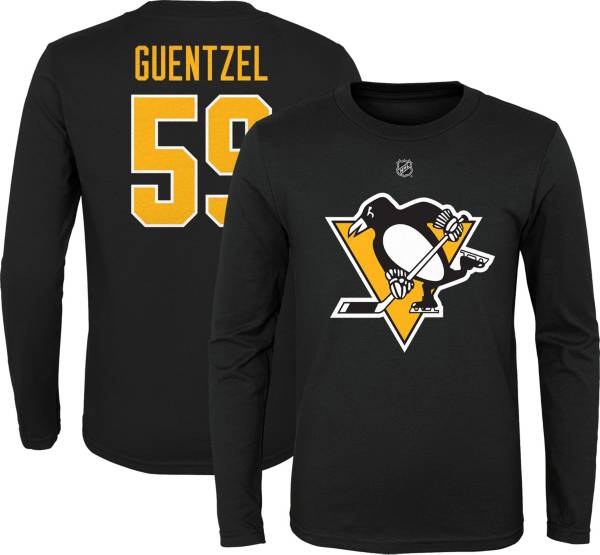 NHL Youth Pittsburgh Penguins Jake Guentzel #59 Black Long Sleeve Player Shirt