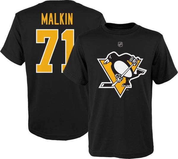 NHL Youth Pittsburgh Penguins Evgeni Malkin #71 Black Player T-Shirt